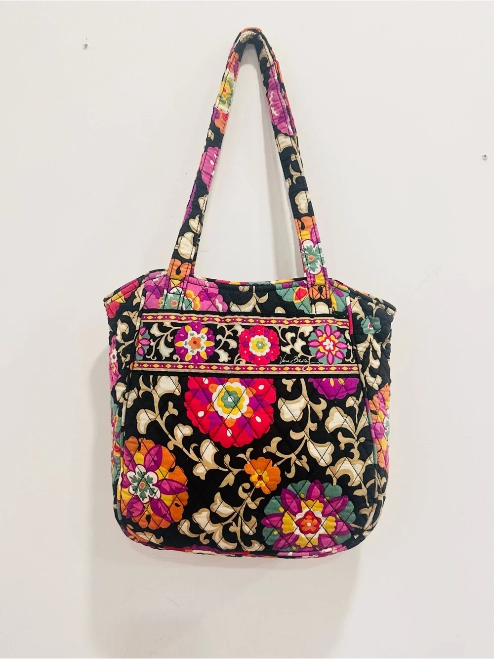 Vera Bradley Suzani Retired Pattern Quilted Shoulder Tote Bag